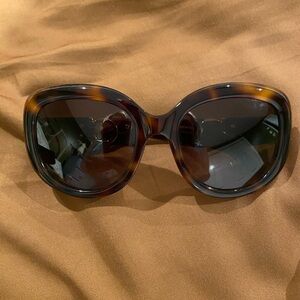 Salvatore Ferragamo Brown Oversized Sunglasses